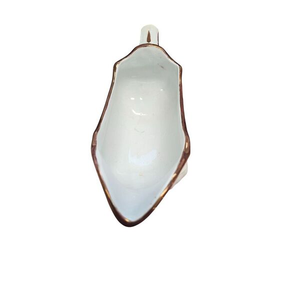 Meakin Tea Leaf Copper Luster Gravy Boat and Underplate, Ironstone - Picture 7 of 10